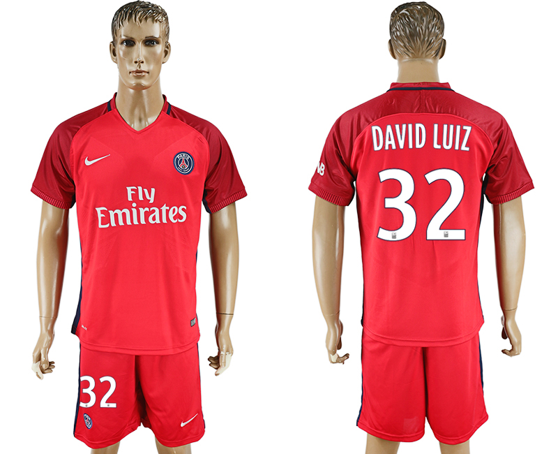 2016-17 Paris Saint-Germain 32 DAVID LUIZ Away Soccer Jersey
