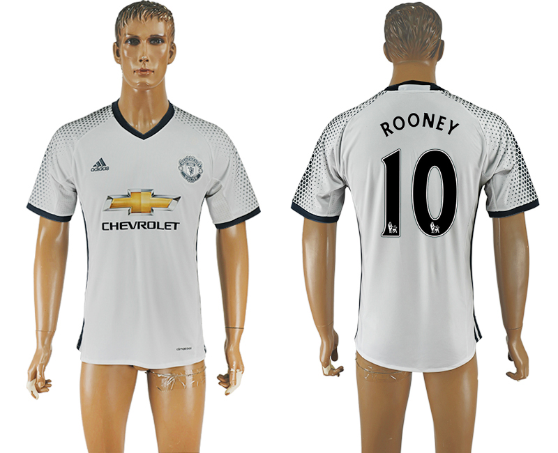 2016-17 Manchester United 10 ROONEY Third Away Thailand Soccer Jersey