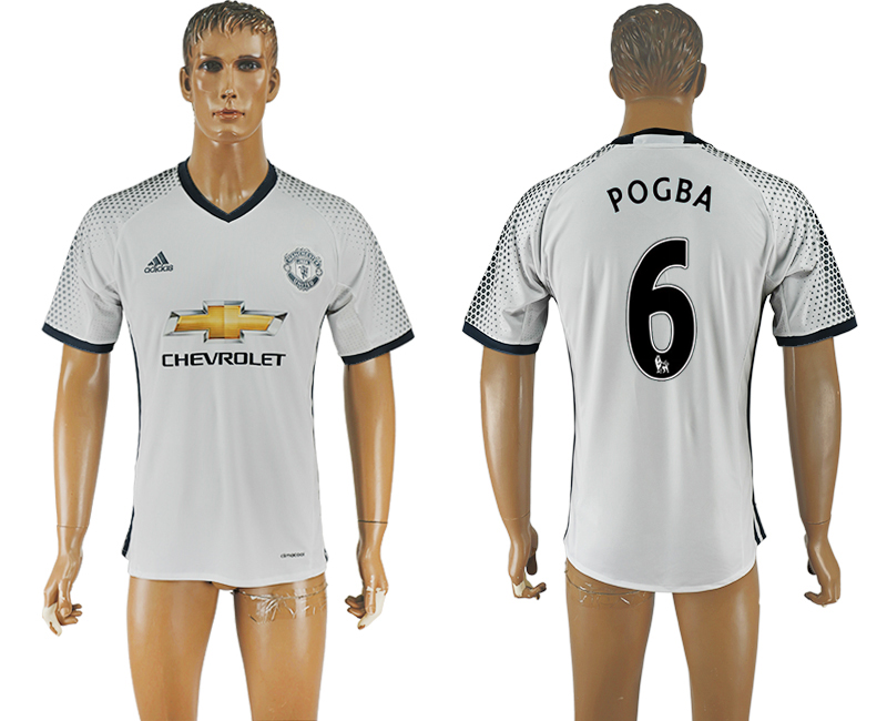 2016-17 Manchester United 6 POGBA Third Away Thailand Soccer Jersey