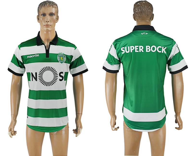 2016-17 Sporting CP Home Thailand Soccer Jersey