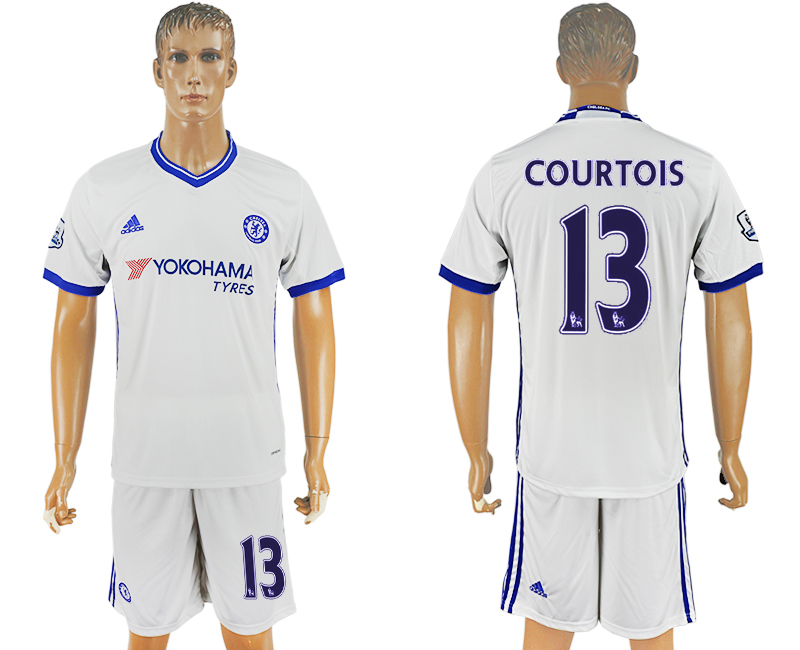 2016-17 Chelsea 13 COURTOIS Third Away Soccer Jersey