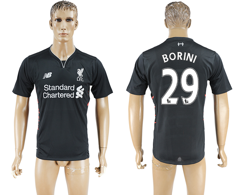 2016-17 Liverpool 29 BORINI Away Thailand Soccer Jersey