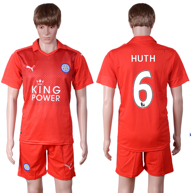 2016-17 Leicester City 6 HUTH Away Soccer Jersey