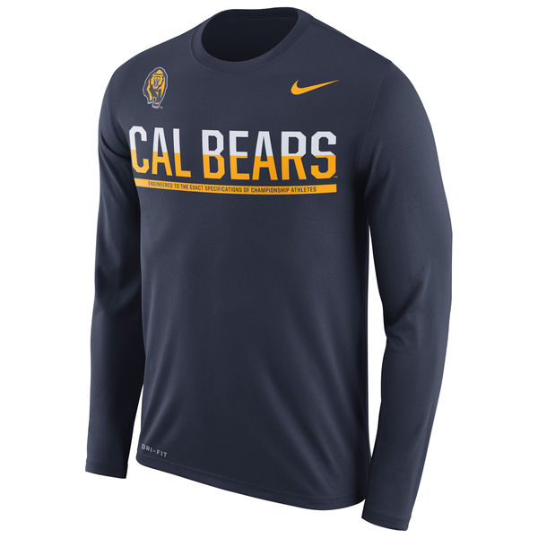 Cal Bears Nike 2016 Staff Sideline Dri-Fit Legend Long Sleeve T-Shirt Navy