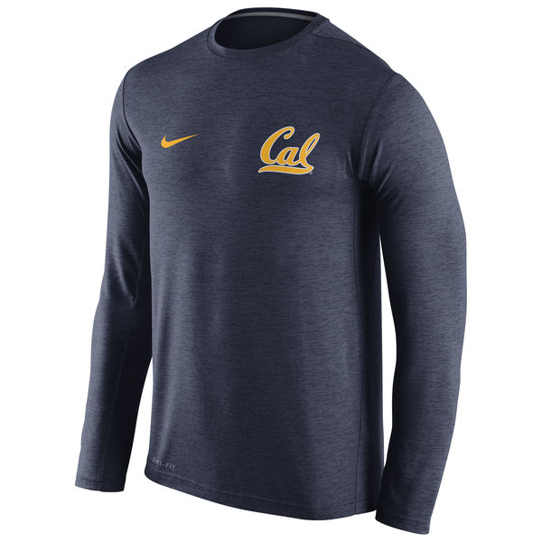Cal Bears Nike Stadium Dri-Fit Touch Long Sleeve T-Shirt Navy