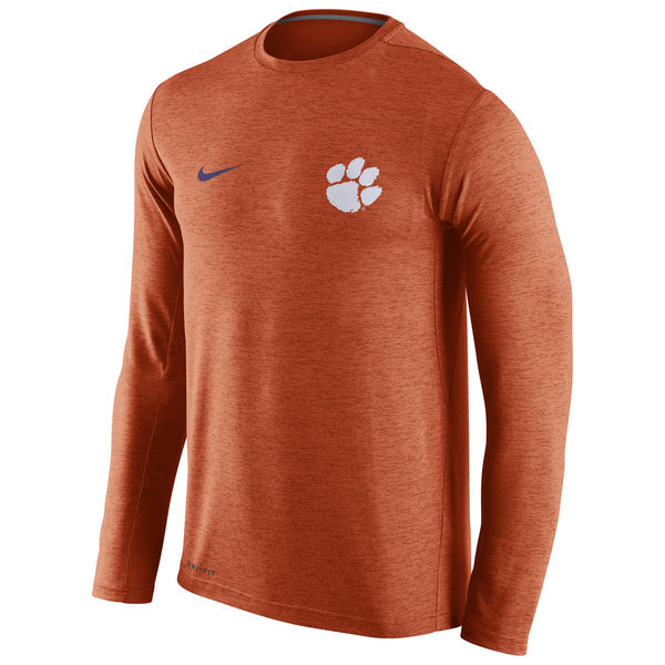 Clemson Tigers Nike Stadium Dri-Fit Touch Long Sleeve T-Shirt Orange