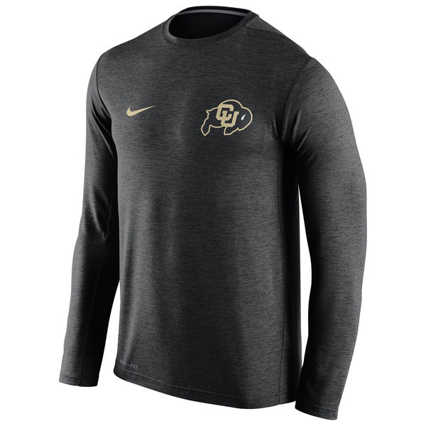 Colorado Buffaloes Nike Stadium Dri-Fit Touch Long Sleeve T-Shirt Black