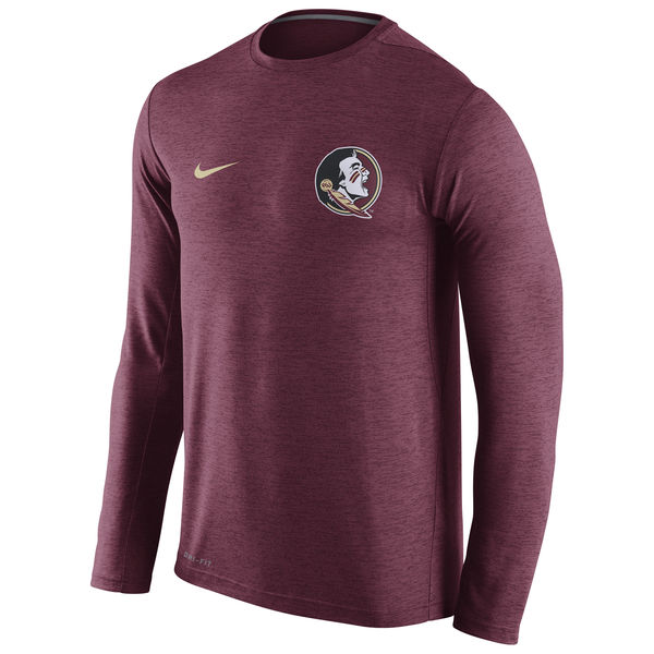 Florida State Seminoles Nike Stadium Dri-Fit Touch Long Sleeve T-Shirt Maroon