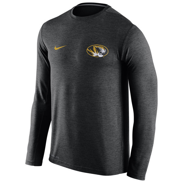 Missouri Tigers Nike Stadium Dri-Fit Touch Long Sleeve T-Shirt Black