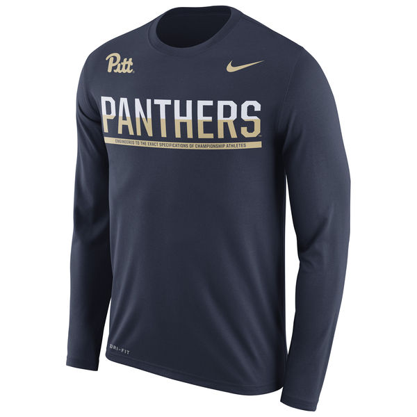 Pitt Panthers Nike 2016 Staff Sideline Dri-Fit Legend Long Sleeve T-Shirt Navy
