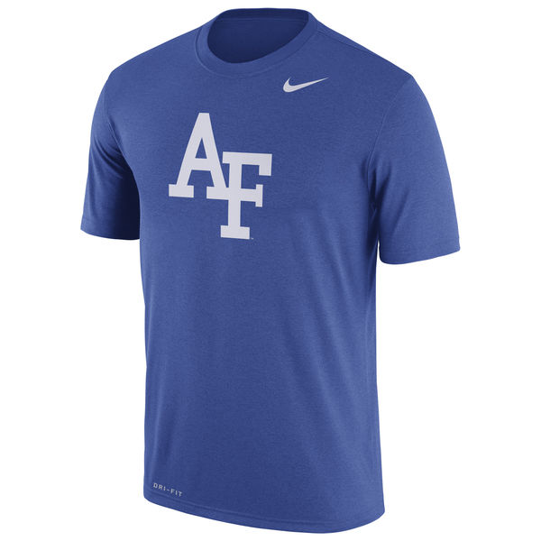 Air Force Falcons Nike Logo Legend Dri-Fit Performance T-Shirt Royal - Click Image to Close