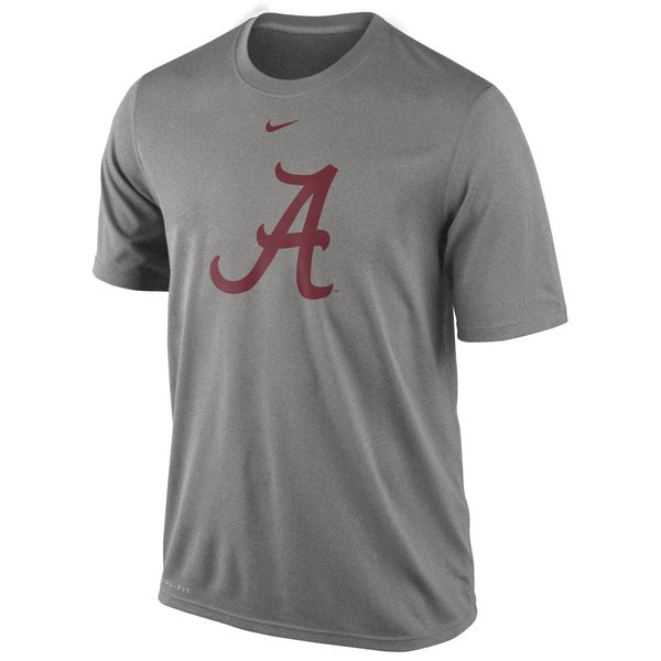 Alabama Crimson Tide Nike Logo Legend Dri-Fit Performance T-Shirt Gray - Click Image to Close