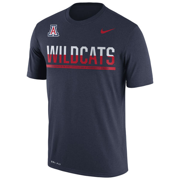 Arizona Wildcats Nike 2016 Staff Sideline Dri-Fit Legend T-Shirt Navy