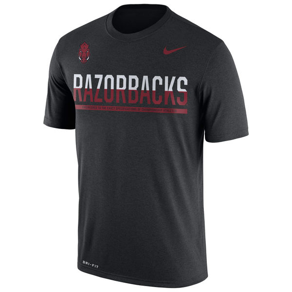 Arkansas Razorbacks Nike 2016 Staff Sideline Dri-Fit Legend T-Shirt Black