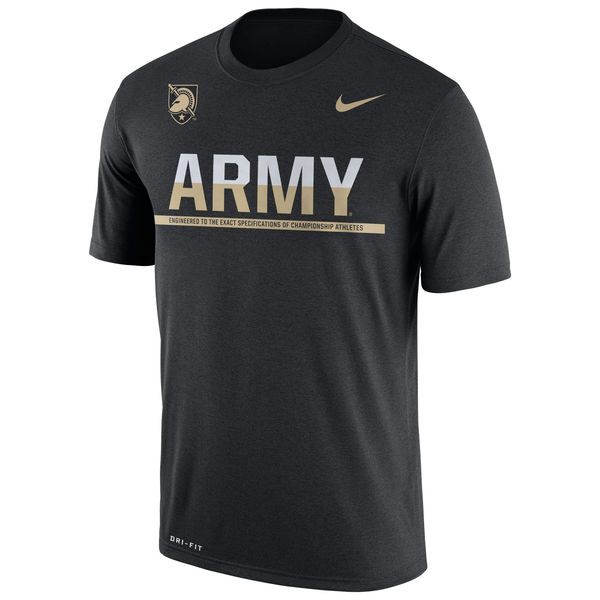 Army Black Knights Nike 2016 Staff Sideline Dri-Fit Legend T-Shirt Black