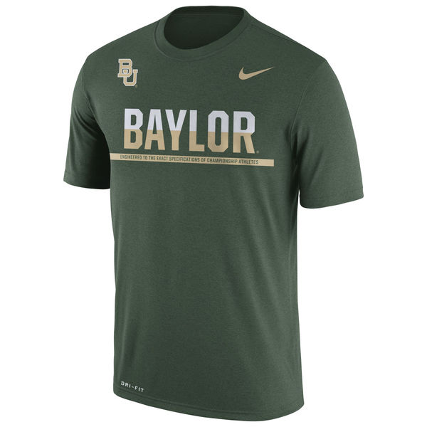 Baylor Bears Nike 2016 Staff Sideline Dri-Fit Legend T-Shirt Green