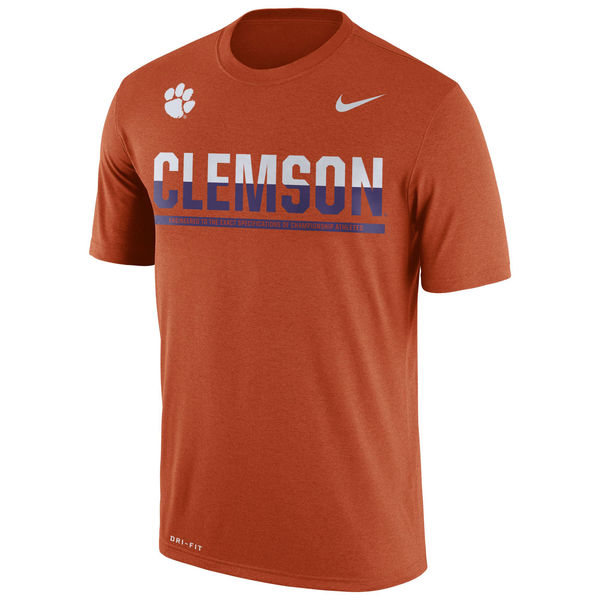 Clemson Tigers Nike 2016 Staff Sideline Dri-Fit Legend T-Shirt Orange
