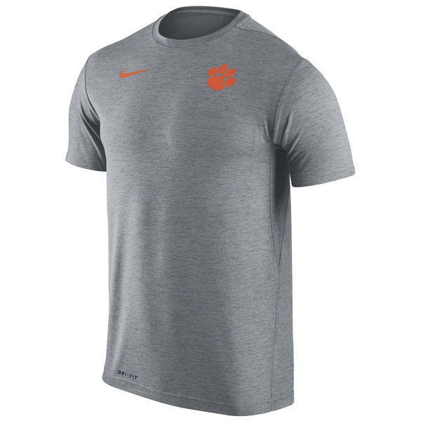 Clemson Tigers Nike Stadium Dri-Fit Touch T-Shirt Heather Gray