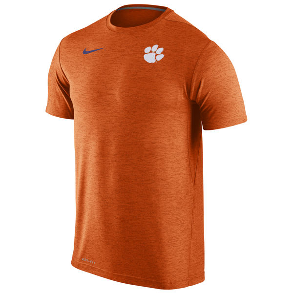 Clemson Tigers Nike Stadium Dri-Fit Touch T-Shirt Heather Orange