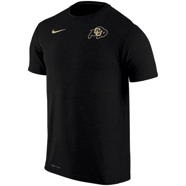 Colorado Buffaloes Nike Stadium Dri-Fit Touch T-Shirt Heather Black