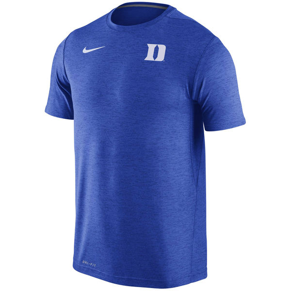 Duke Blue Devils Nike Stadium Dri-Fit Touch T-Shirt Heather Royal