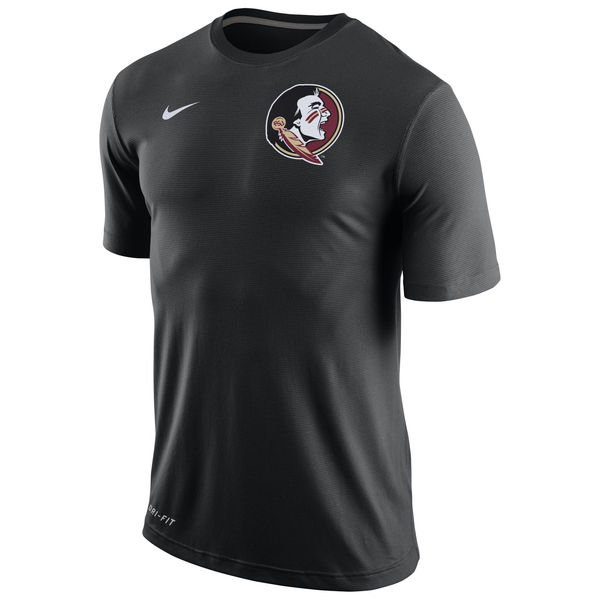 Florida State Seminoles Nike Stadium Dri-Fit Touch T-Shirt Black - Click Image to Close