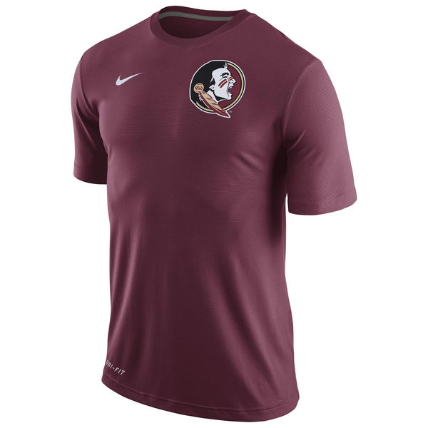 Florida State Seminoles Nike Stadium Dri-Fit Touch T-Shirt Garnet - Click Image to Close