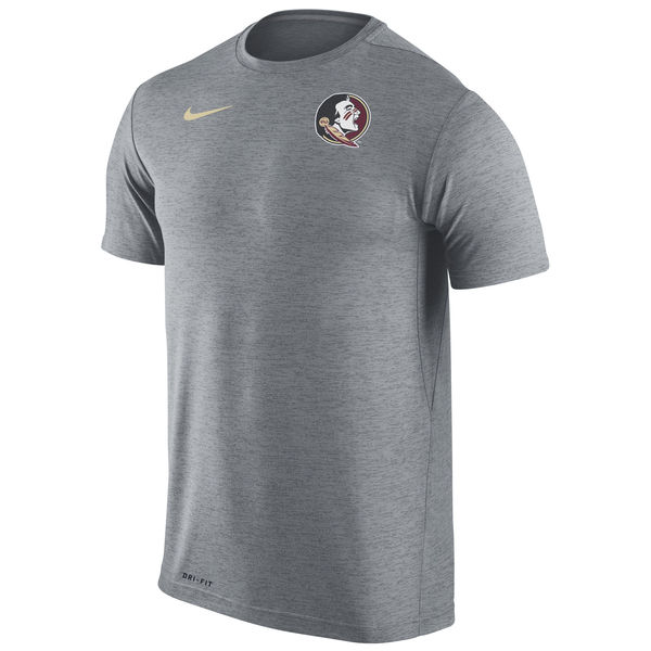 Florida State Seminoles Nike Stadium Dri-Fit Touch T-Shirt Heather Gray