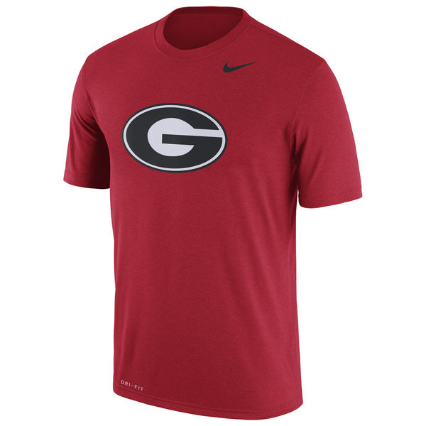 Georgia Bulldogs Nike Logo Legend Dri-Fit Performance T-Shirt Red - Click Image to Close