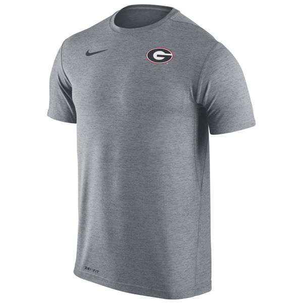 Georgia Bulldogs Nike Stadium Dri-Fit Touch T-Shirt Heather Gray