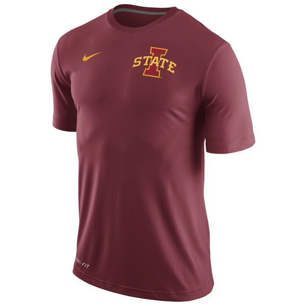 Iowa State Cyclones Nike Stadium Dri-Fit Touch T-Shirt Crimson - Click Image to Close