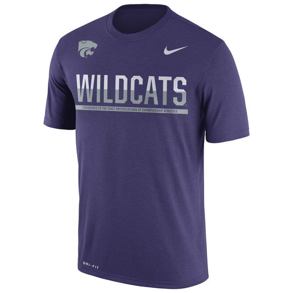 Kansas State Wildcats Nike 2016 Staff Sideline Dri-Fit Legend T-Shirt Purple