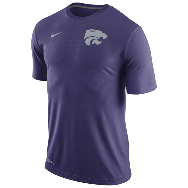 Kansas State Wildcats Nike Stadium Dri-Fit Touch T-Shirt Purple