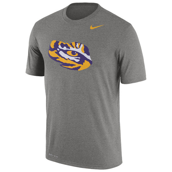 LSU Tigers Nike Logo Legend Dri-Fit Performance T-Shirt Dark Gray