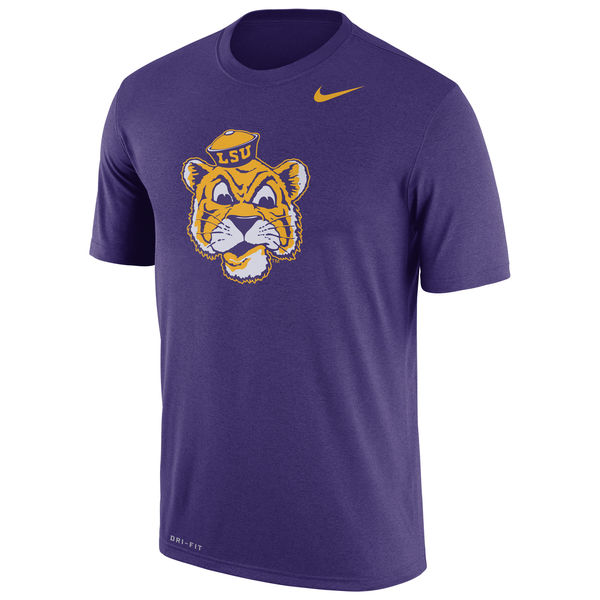 LSU Tigers Nike Logo Legend Dri-Fit Performance T-Shirt Purple