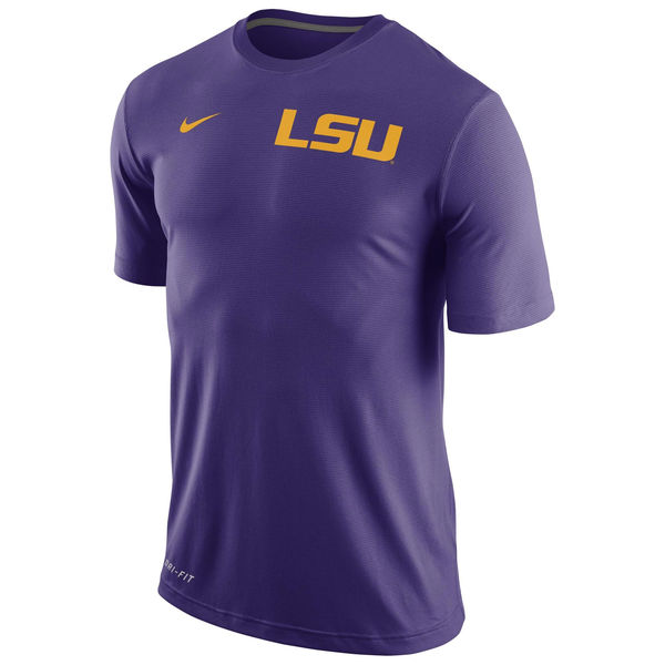 LSU Tigers Nike Stadium Dri-Fit Touch T-Shirt Purple