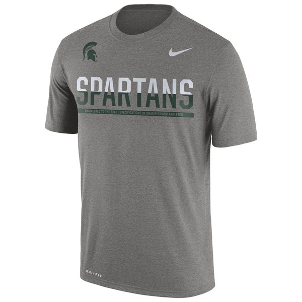 Michigan State Spartans Nike 2016 Staff Sideline Dri-Fit Legend T-Shirt Dark Gray