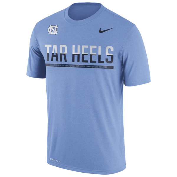 North Carolina Tar Heels Nike 2016 Staff Sideline Dri-Fit Legend T-Shirt Light Blue