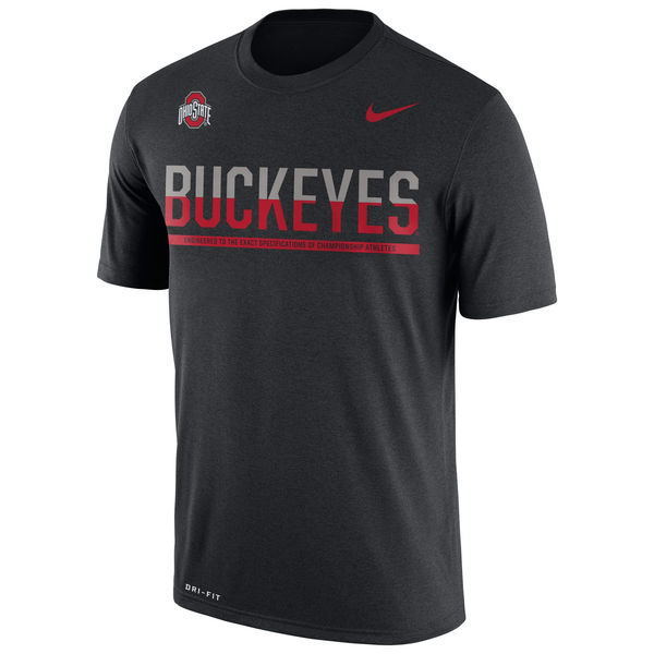 Ohio State Buckeyes Nike 2016 Staff Sideline Dri-Fit Legend T-Shirt Black