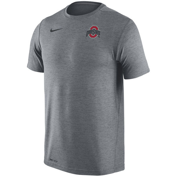 Ohio State Buckeyes Nike Stadium Dri-Fit Touch T-Shirt Heather Gray