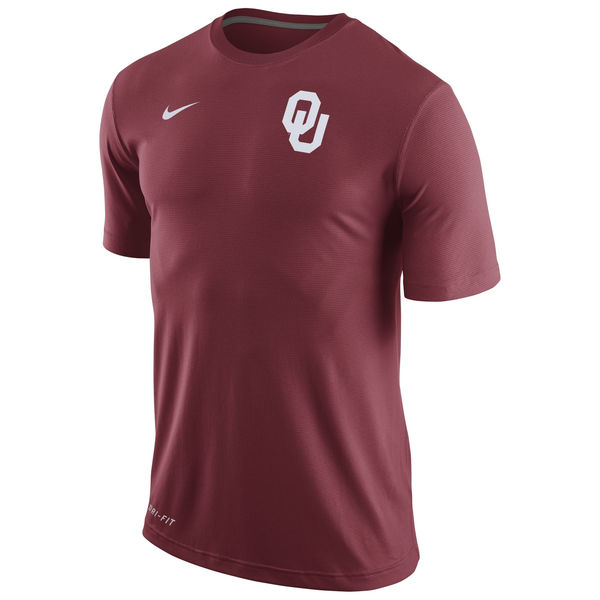Oklahoma Sooners Nike Stadium Dri-Fit Touch T-Shirt Crimson