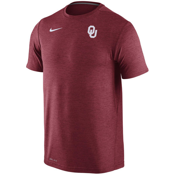Oklahoma Sooners Nike Stadium Dri-Fit Touch T-Shirt Crimson2