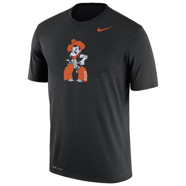 Oklahoma State Cowboys Nike Logo Legend Dri-Fit Performance T-Shirt Black - Click Image to Close
