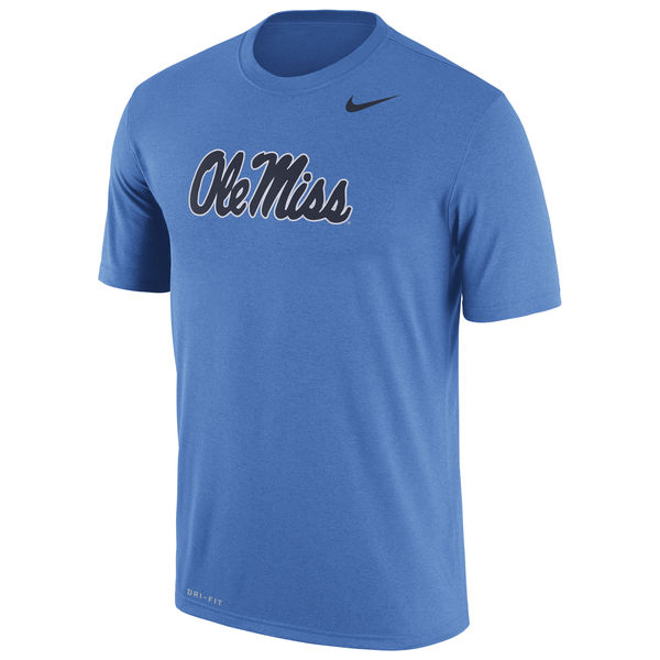 Ole Miss Rebels Nike Logo Legend Dri-Fit Performance T-Shirt Light Blue