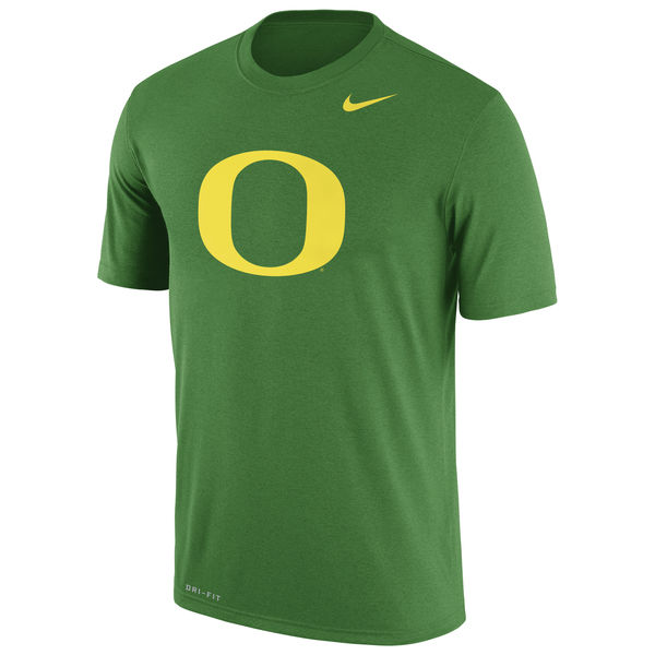 Oregon Ducks Nike Logo Legend Dri-Fit Performance T-Shirt Apple Green - Click Image to Close