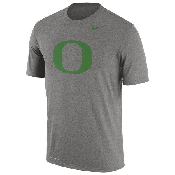 Oregon Ducks Nike Logo Legend Dri-Fit Performance T-Shirt Dark Gray - Click Image to Close