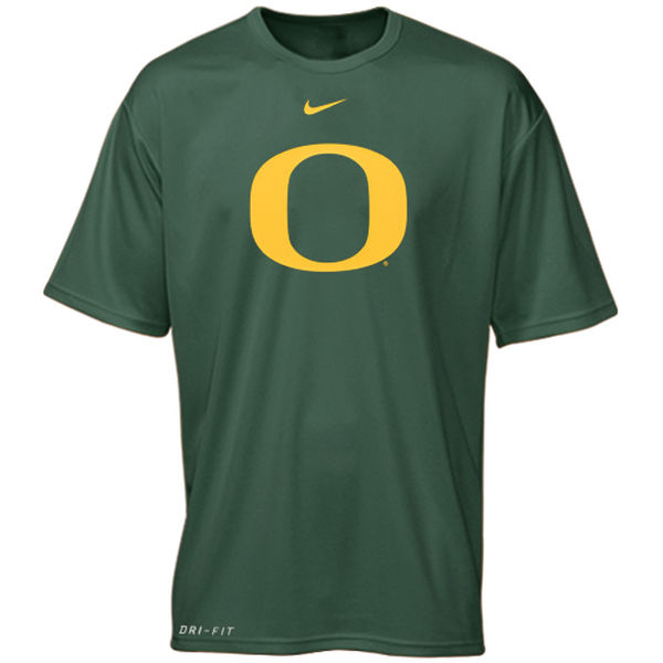 Oregon Ducks Nike Logo Legend Dri-Fit Performance T-Shirt Green2