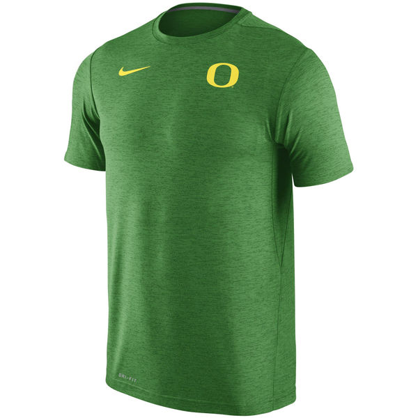 Oregon Ducks Nike Stadium Dri-Fit Touch T-Shirt Heather Green