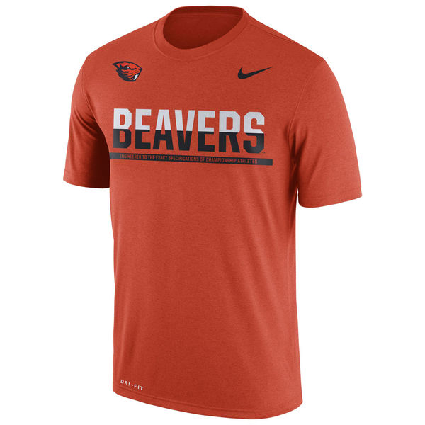 Oregon State Beavers Nike 2016 Staff Sideline Dri-Fit Legend T-Shirt Orange