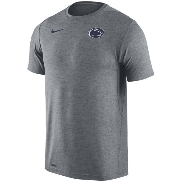 Penn State Nittany Lions Nike Stadium Dri-Fit Touch T-Shirt Heather Gray